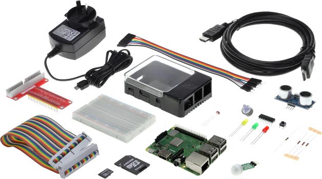 Photo of a Raspberry Pi 3 Model B+ STEM Coding Starter Pack.