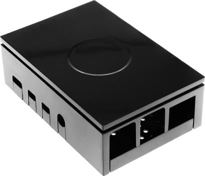 Raspberry Pi 4 Case Black - Front