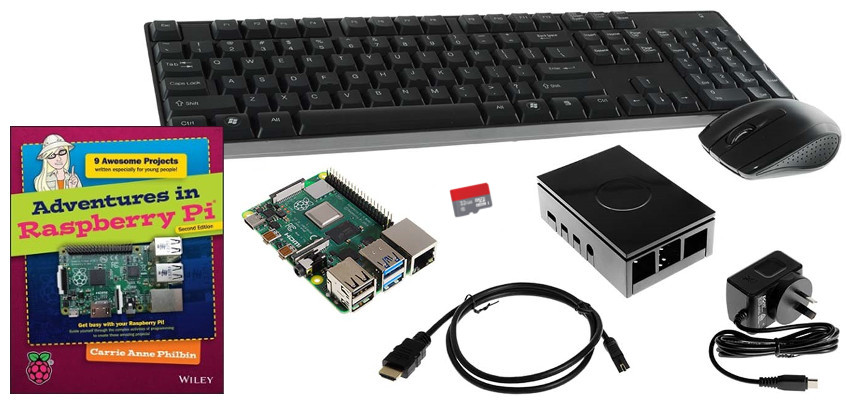 Raspberry Pi 4 Starter Kit - Adventures in Raspberry Pi with Raspberry Pi 4