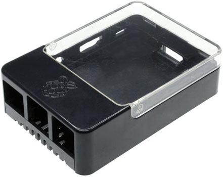 Raspberry Pi 2/3 SenseHat Transparent/Black Enclosure