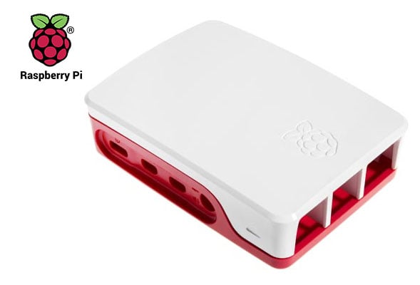 Official Raspberry Pi 4 Case Raspberry/White