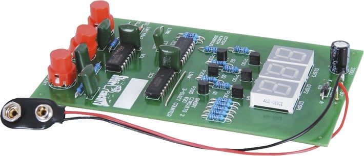 A Simple 3-Digit Counter Kit Assembled