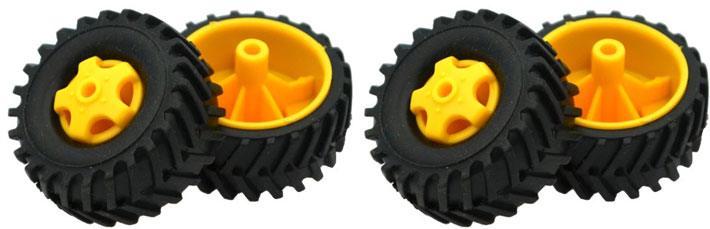 Tamiya 70101 Truck Tyres - 4 Pack