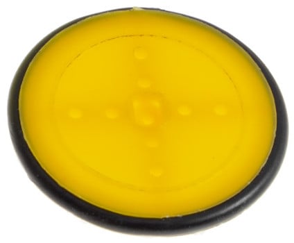 Yellow Plastic Wheel Soft Tyre (suits Yellow Motors)