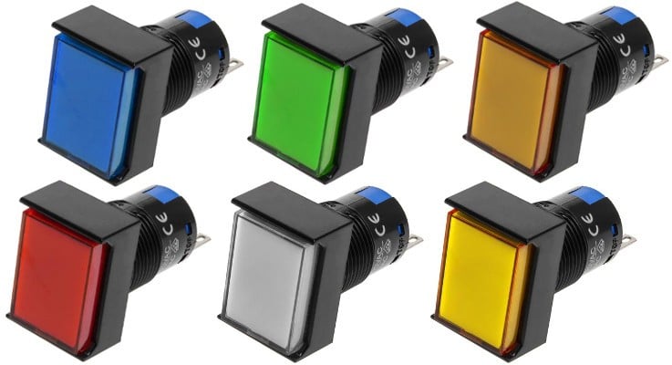 SPDT Push Button Switches MOM Rectangular jpg