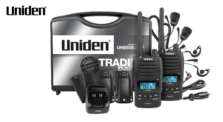 Uniden UH850S-2TP 5W UHF Waterproof CB Handheld Tradies Pack