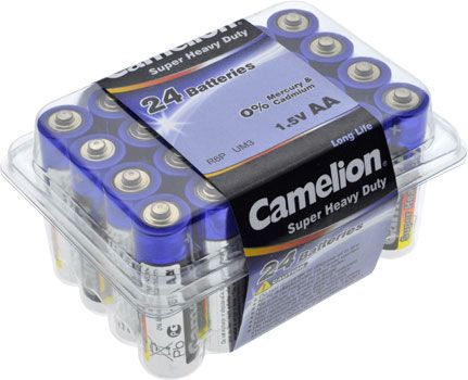 AA Batteries 24 Pack Super Heavy Duty Camelion