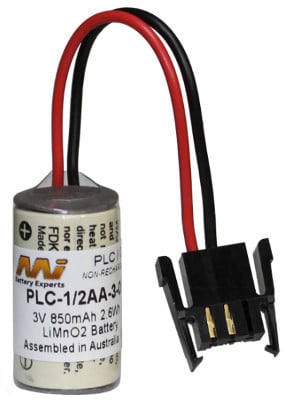 PLC-1/2AA-3-057 - Specialised Lithium PLC Battery 850mAh jpg