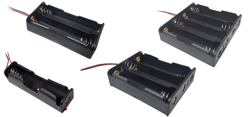 18650 Battery Holders with Leads