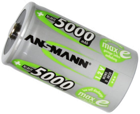 D Size Rechargeable Battery NiMH 5000mAh