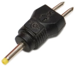 Photo of a 0.75mm x 2.35mm DC adaptor.