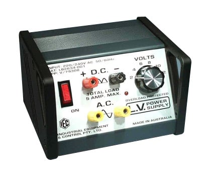 IEC Switchable Power Supply 5 Amp LED Overload Display