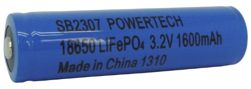 18650 LiFePO4 Battery 1600mAh 3.2V