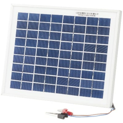 Monocrystalline Solar Panel 12V 5W with Clips jpg