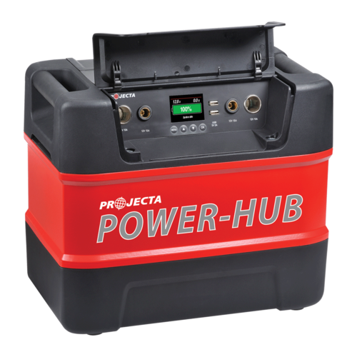 Photo of a 12V portable power hub.