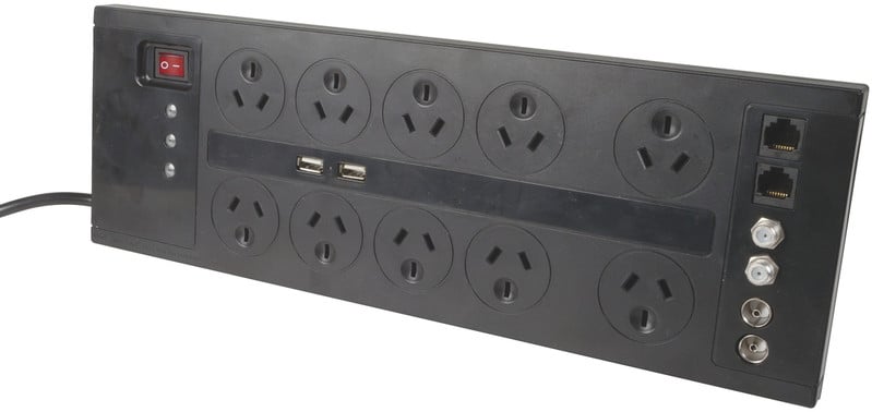 Powerboard with USB Charging/EMI Suppression/RF (10 Way)