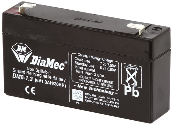 6V 1.3Ah SLA Battery