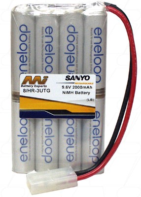 Tamiya RC Battery Pack 9.6V 2000mAh Eneloop jpg