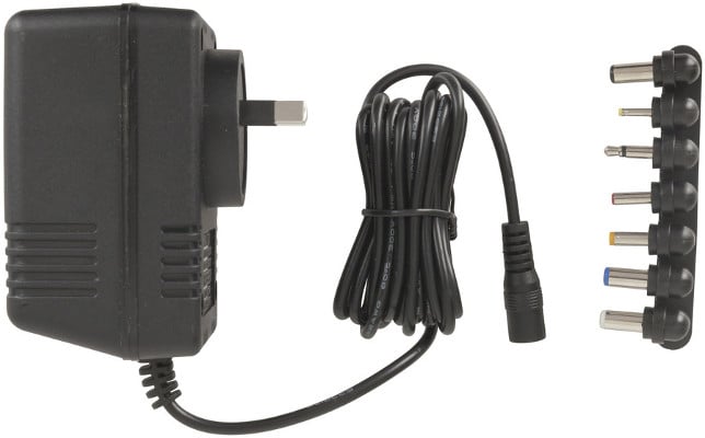 Unregulated Power Supply or Plugpack with 7DC Plugs