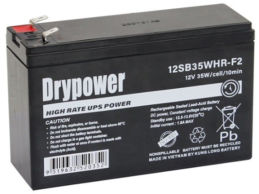 12V 6.7aH SLA Battery 12SB35WHR-F2 jpg