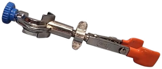 Double Prong Retort Clamp 360 Deg Swivel with Bosshead