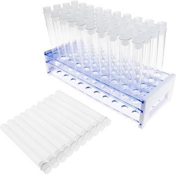 Test Tube Kit - 50 x 16mm Borosilicate Test Tubes with Caps