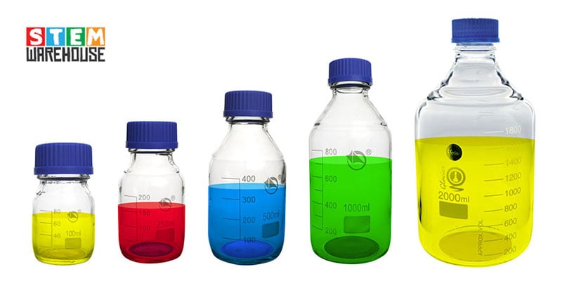 Reagent Bottles Blue Screw Cap