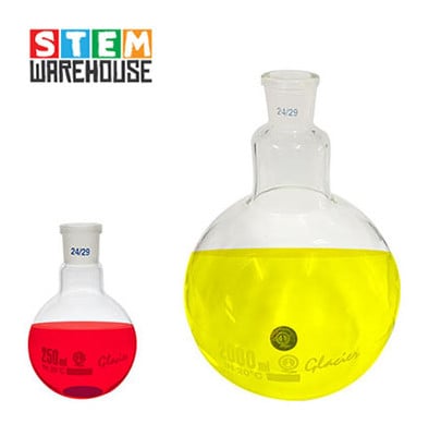 Boiling Flask 24/29 Short Neck Round Bottom GG17 Borosilicate