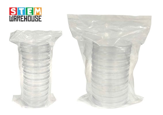 Polystyrene Petri Dishes - Pack of 10