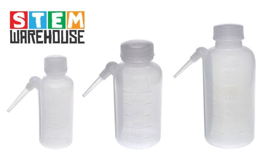 Wash Bottles with Removable Jet
