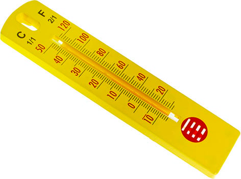 LQ10110B Red Spirit Yellow Back Thermometer main