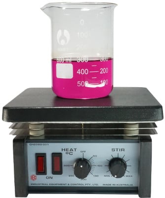 IEC Magnetic Stirrer & Hotplate with Thermostat Control and PTFE Top