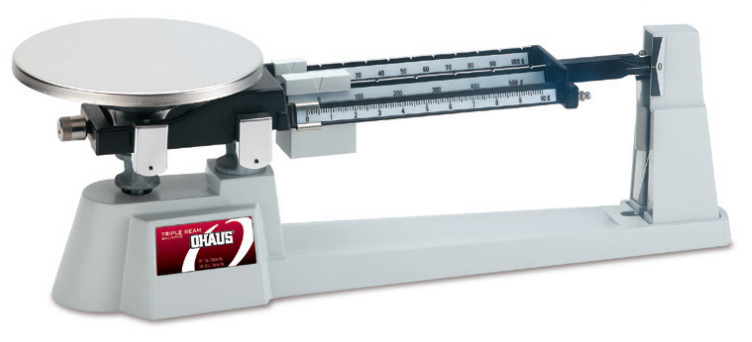 Ohaus Triple Beam Balance, Fixed Pan
