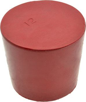 Solid Rubber Stopper #12 - Chemical Resistant