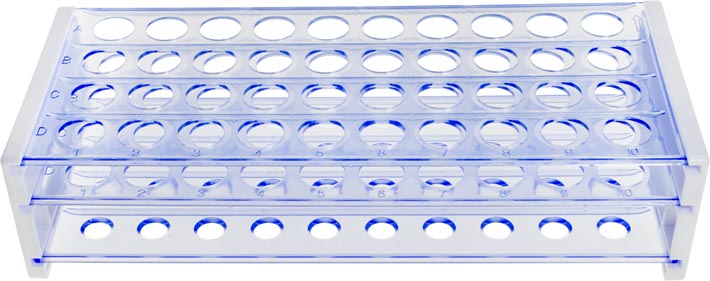 Polypropylene Test Tube Rack - 40 x 16mm Tubes (4x10)