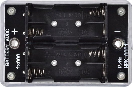 Battery 6VDC 4xAAA. P/N: WPK-AAA4