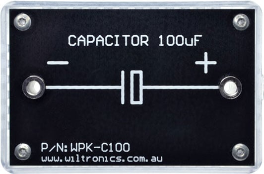 Capacitor 100µF. P/N: WPK-C100. www.wiltronics.com.au