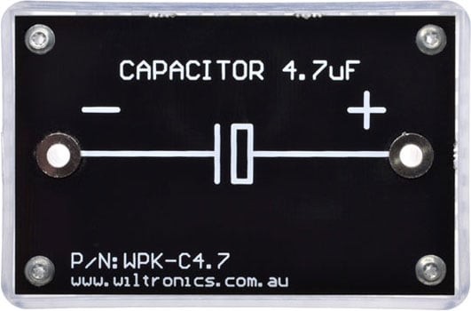 Capacitor 4.7µF. P/N: WPK-C4.7. www.wiltronics.com.au