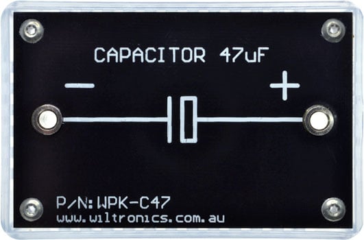 Capacitor 47µF. P/N: WPK-C47. www.wiltronics.com.au