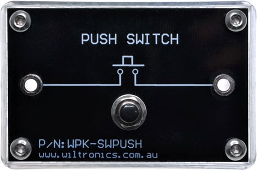 Push Switch. P/N: WPK-SWPUSH. www.wiltronics.com.au