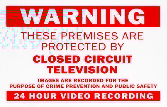 CCTV Warning Sign