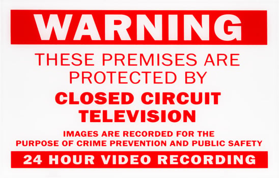 CCTV Warning Sign