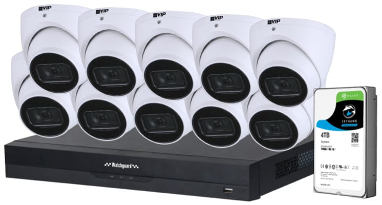 G-Series: 10 Camera 6.0MP AI Surveillance Kit (4TB)