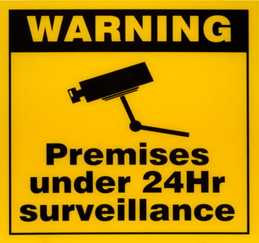 Surveillance Warning Sign