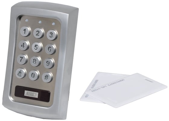 Vandal Proof RFID Weatherproof Door / Alarm Control Keypad BK2836B