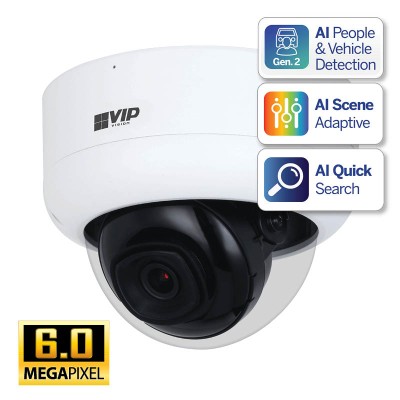 Professional AI Series 6.0MP Fixed Vandal Dome Camera jpg