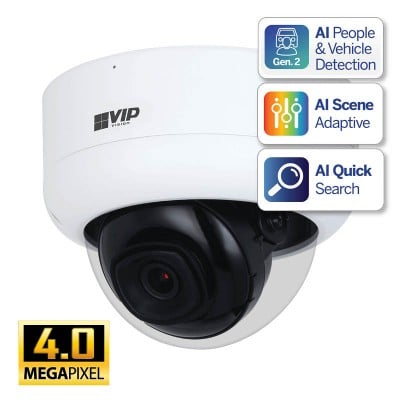 Professional AI Series 4.0MP Fixed Vandal Dome Camera jpg