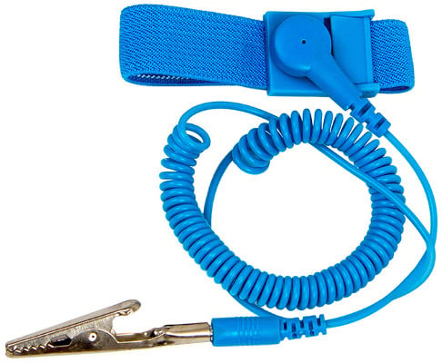 Anti Static Wrist Strap with Banana Plug/Alligator Clip