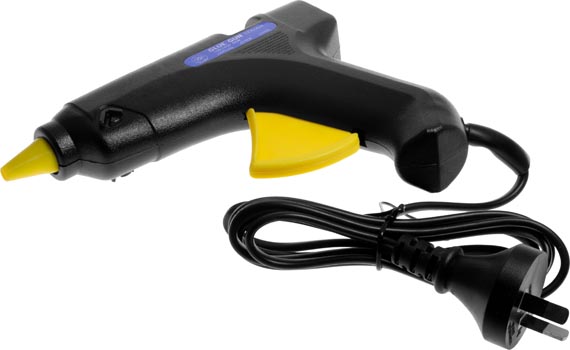 Photo of a 240VAC hot glue gun.