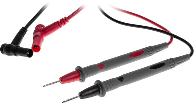 Photo of superior quality multimeter leads.